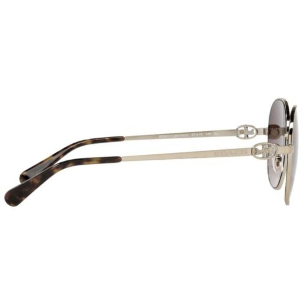 Coach Light Gold Frame Brown Gradient Lens Sunglasses - Picture 3 of 7